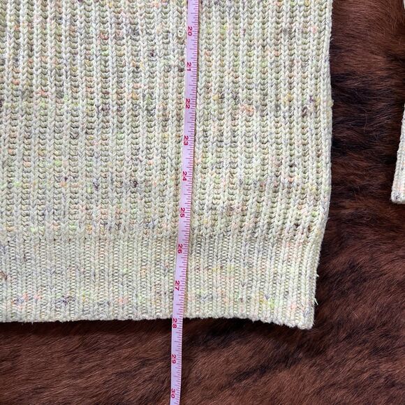 Free People XS Sweater Women's Chunky Knit Sassy Peach Oversized Cowl Neck - Picture 9 of 12